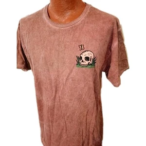 Camiseta Give the World Good Energy Hombre Grande Marrón Tie Dye Manga Corta. - Imagen 1 de 3