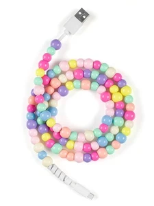 Cavo di Ricarica USB 3.3FT, 60W Cavo di Ricarica con Perline Acriliche, con Samsung Galax... - Foto 1 di 6