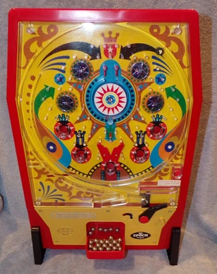 Pinball japonés Super Pachinko 6100 1975 vintage en caja original 29 bolas de acero Foto 1 de 4