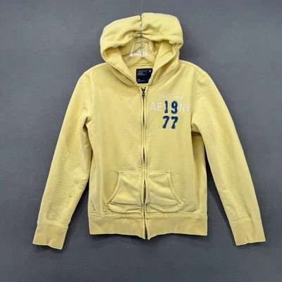 Sudadera con Capucha American Eagle Outfitters Para Mujer S/P Amarilla Cremallera Completa Manga Larga Y2K Foto 1 de 4