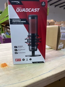 HP HyperX QuadCast Rouge, Designed for podcast, new unopened - Afbeelding 1 van 4