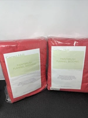 Granate Hill Ruibarbo Rosa Pincel Franela Doble Plano Y Sábana Ajustable Sin Estuches Foto 1 de 4