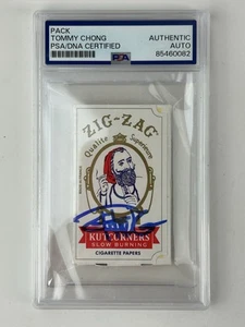Tommy Chong Signed Autographed Zig-Zag Rolling Papers Pack PSA DNA Certified - Picture 1 of 2