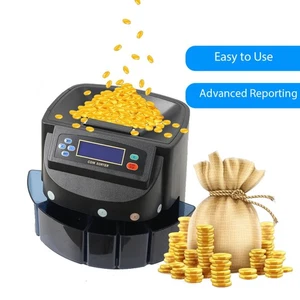 Münzzähler und USD Münzsortierer Automatischer Wechselzähler für 1¢ 5¢ 10¢ 25¢ 1 $ - Bild 1 von 12