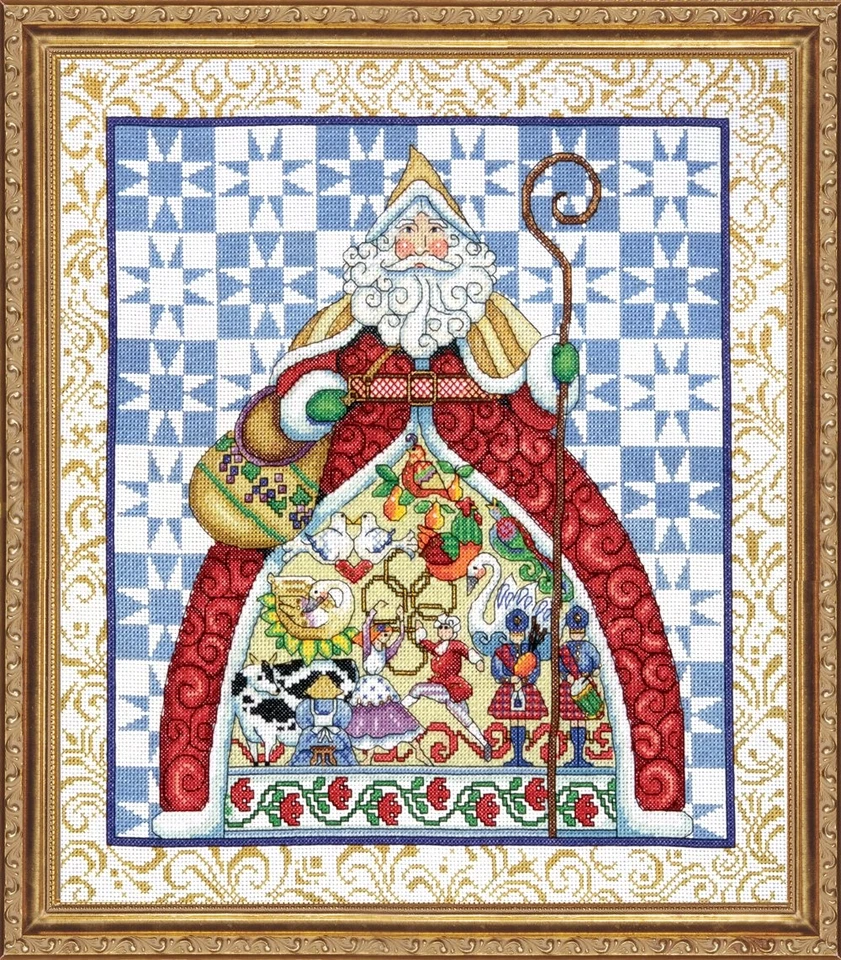 407398 12 天-Jim Shore 计数十字绣套件-14 英寸 x16 英寸多色/分类... — 第 1/1 张图片