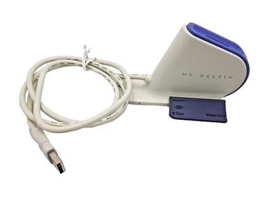 Belkin F5U144 USB Memory Stick Card Reader Writer & Sony 16MB MS Vintage & Rare - Image 1 of 4