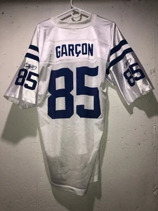 VINTAGE REEBOK Pierre Garçon #85 INDIANAPOLIS COLTS White NFL Jersey Men’s L ** - Picture 1 of 21