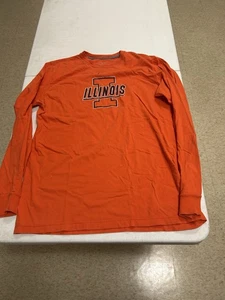 Nike Illinois Fighting Illini camicia manica lunga uomo M arancione vestibilità standard - Foto 1 di 4