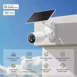 TP-Link Tapo Smart kabellose Überwachungskamera und Solarpanel, IP Überwachungskamera - Bild 1 von 9