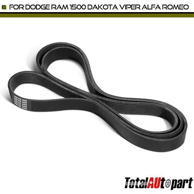 77.48 inch Serpentine Belt for Dodge Ram 1500 94-96 Dakota  92-96 Alfa Romeo 164 - Image 1 of 4