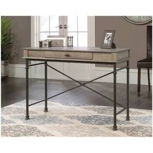 Farmhouse Oak Flip Down Drawer Writing Console Computer Desk FREE SHIPPING - Picture 1 of 5