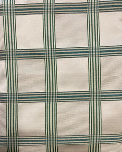 New 54"x74" Upholstery Futon Mattress Cover W/2 Pillow, Satin Green/Ivory Plaid - Picture 1 of 3