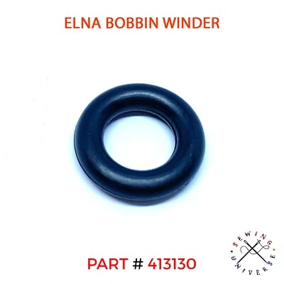 ELNA Sewing Machine BOBBIN WINDER Tire Rubber BELT Small RING #413130 - Image 1 of 2