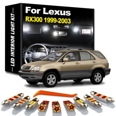 9pcs Canbus Interior LED Light Kit For Lexus RX300 1999-2003 License Plate Lamp - Image 1 of 4