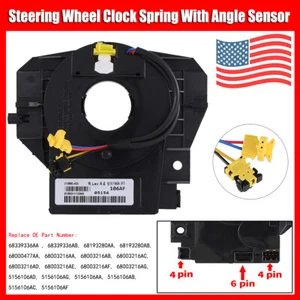 Muelle de reloj de volante con sensor de ángulo para Jeep Wrangler JK 2007-2018 - Imagen 1 de 14
