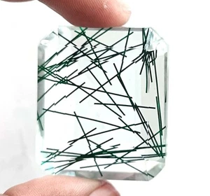 Impresionante cuarzo verde Brasil 181,40 quilates piedra preciosa certificado EGL corte esmeralda NSI - Imagen 1 de 7