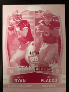 Matt Ryan Joe Flacco 2008 Hit Standout Design Rookie Card #mr-5 solo 50 esemplari - Foto 1 di 3
