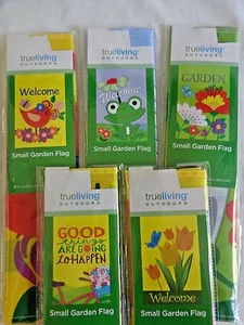 FLORAL Decorative Flag Garden Banner 18" x 12" Polyester Welcome CHOOSE ONE  - Picture 1 of 7