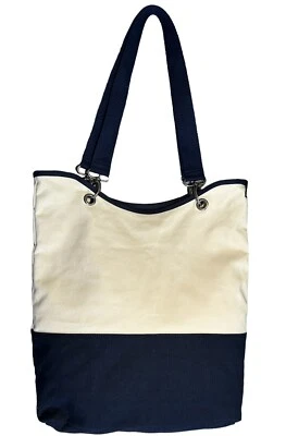 Bolso de mano CANVAS CREW by Thirty One bolso de hombro azul marino crema Foto 1 de 4
