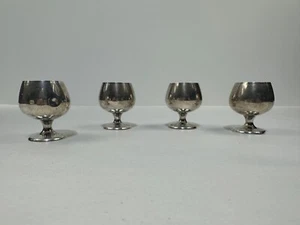 Set of 4 Vintage Gorham Mini Cordial Chalice Goblet Shot Cup Sterling Silver 955 - Picture 1 of 18