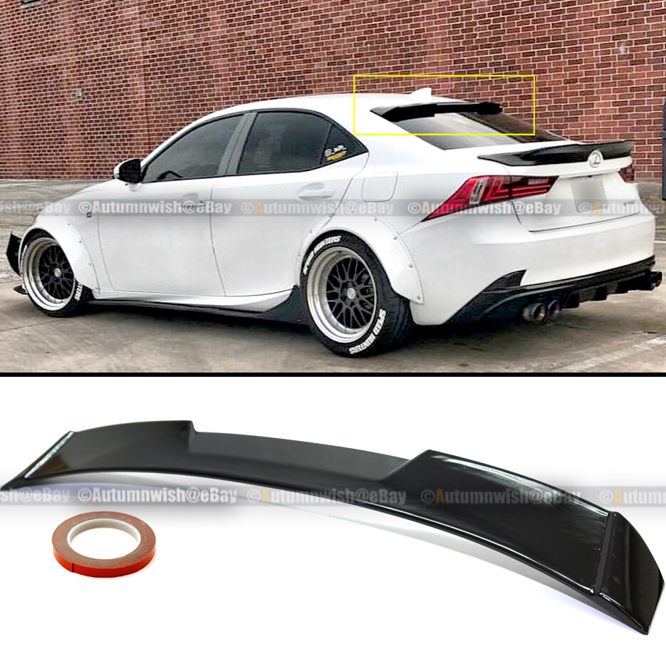 Spoiler Arrière Look Carbone Pour Lexus IS 2014-2020 - Aileron Coffre, ABS, Pose Adhésive, Amélioration Aérodynamique - 4