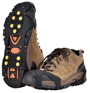Ice Snow Grips Over Shoe/Boot Traction Large( 8-11 MEN /10-13 WOMEN) 10 studs - Picture 1 of 7