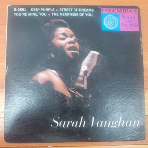 SARAH VAUGHAN Deep Purple Nearness of You +2 EP 7" Columbia B-2551 - Picture 1 of 4
