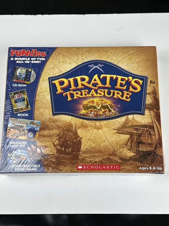 Scholastic Fundles Pirate's Treasure CD-ROM game inspired by I Spy Treasure Hun