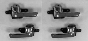 FIT FOR 08-21 LAND CRUISER J200 FJ200 CHROME INTERIOR INNER DOOR HANDLE 4pcs/set - Picture 1 of 1