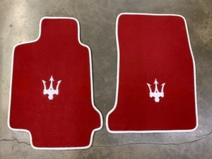 2007-20 Maserati Granturismo German Velour Custom 2pc Mats BEST Made USA NonSlip - Picture 1 of 11