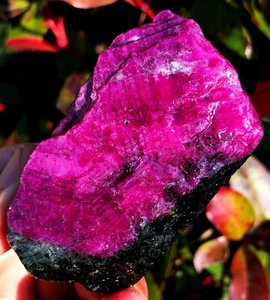 150,0 g Rubí Rojo en Gema de Cristal Zoisita Verde "Ocho Diagramas Sello de Acero" ip1876 - Imagen 1 de 17