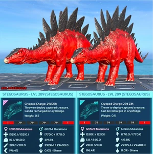Deadpool Stegosaurus Mating Pair - Stego - Ark Survival Ascended Crossplay PVE - Picture 1 of 3