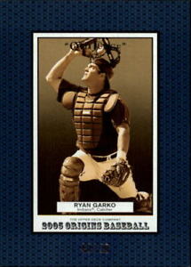 2005 Origins Old Judge Blue Indians Baseball Card #242 Ryan Garko YS /50