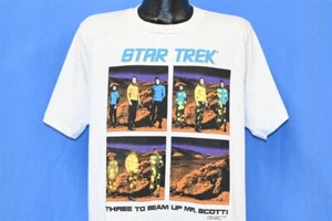 vtg 90s NWT STAR TREK THREE TO BEAM UP MR SCOTT SCI FI TV SHOW t-shirt LARGE L - Picture 1 of 3