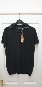 Next Teen Boys (16) Black Soft Polo Top BNWT - Picture 1 of 9