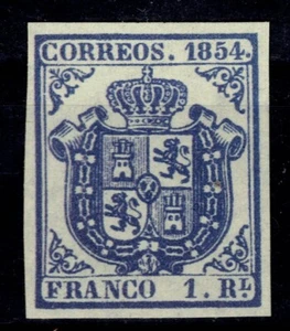 Edifil 34 nuevo * mng 1854 escudo de España Spain Lujo - Imagen 1 de 1