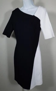 AUTÉNTICO VESTIDO CEÑIDO AL CUERPO COLECCIÓN ST. JOHN Colorblock escultura tejido talla 6 $1295 - Imagen 1 de 6