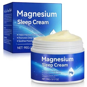 Magnesium Oil Cream for Sleep,Magnesium Body Butter - Support for Sleep, Leg ... - Picture 1 of 8