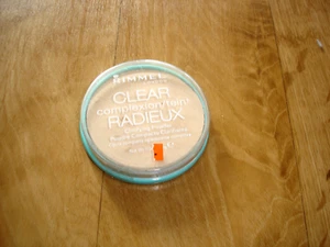 Rimmel London Clear Complexion cipria NUOVO IMBALLO ORIGINALE 02 trasparente trucco minerale - Foto 1 di 1