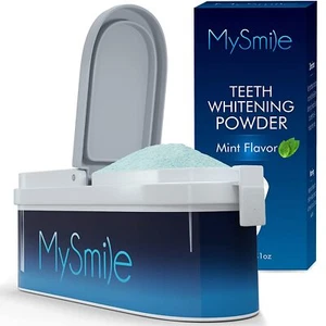 MySmile Teeth Whitening Powder MySmile Kit Remove Tooth Coffee Soda Stains Mint - Picture 1 of 9