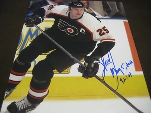 NHL FLYERS LEGEND CAPTAIN KEITH PRIMEAU AUTO 8X10 PHOTO INSCRIBED COA FREE SHIP! - Picture 1 of 3