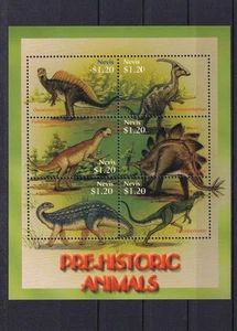 SA11e Nevis 2005 Prehistoric Animals - Dinosaurs mint minisheet - Picture 1 of 1