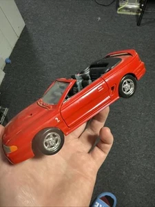 1998 Mustang SVT Cobra 1:24 Red Model Car. Metal Frame And Rubber Wheels - Picture 1 of 6