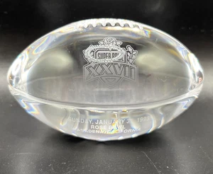 RARO 1993 Super Bowl XXVII Pisapapeles Cristal Dallas Cowboys Rose Bowl De Colección - Imagen 1 de 15