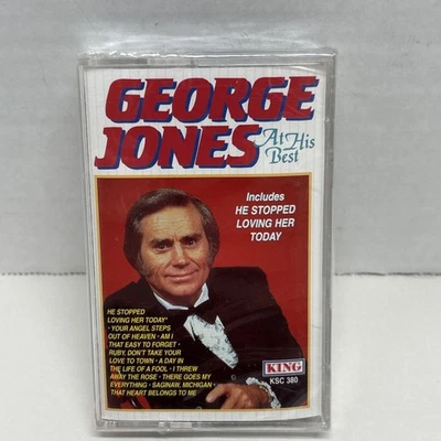 GEORGE JONES At His Best (CASSETTE 1988) He Stopped Loving Her Today Sealed - Image 1 of 4