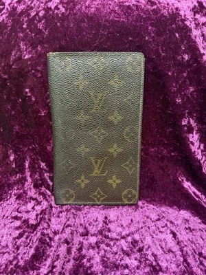 Cartera larga de cuero con monograma Louis Vuitton de colección de los 80 cubierta de chequera organizadora Foto 1 de 4