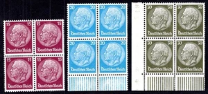 GERMANY 1933 488-490 ** MNH FLAWLESS BLOCK OF FOUR (M7523 - Picture 1 of 2