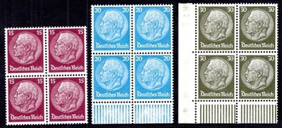 GERMANY 1933 488-490 ** MNH FLAWLESS BLOCK OF FOUR (M7523 - Image 1 of 2