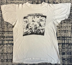 Maglietta Vintage 1983 Minutemen Buzz Or Howl Raymond Pettibon L Husker Du Punk - Foto 1 di 8