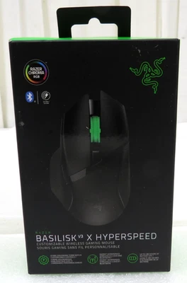Razer Basilisk V3 X Hyperspeed Wireless Gaming Mouse Black RZ01-04870100-R3U1 - Image 1 of 4